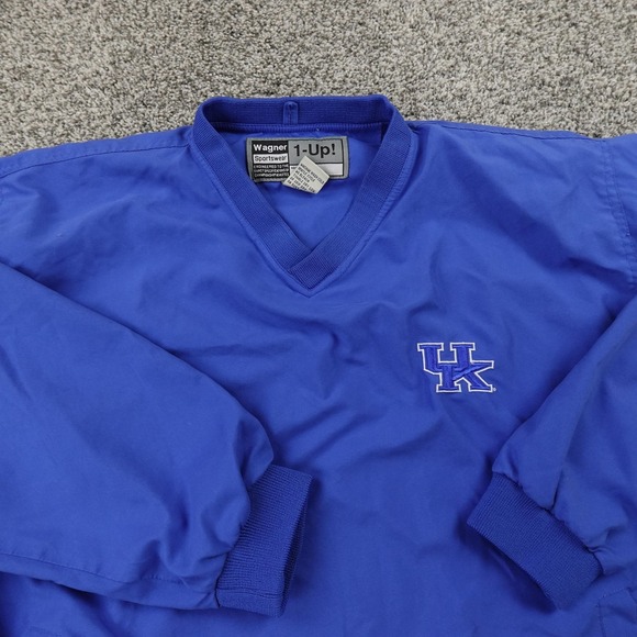 Kentucky Wildcats Jacket Mens M Blue Pullover Windbreaker NCAA UK KY Basketball - Picture 3 of 9